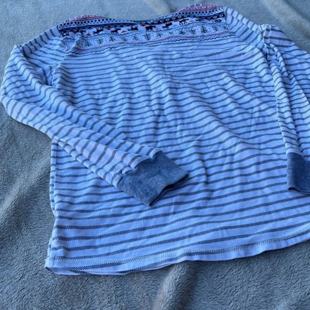 Cuddl Duds Winter Pajama Top, Size Small